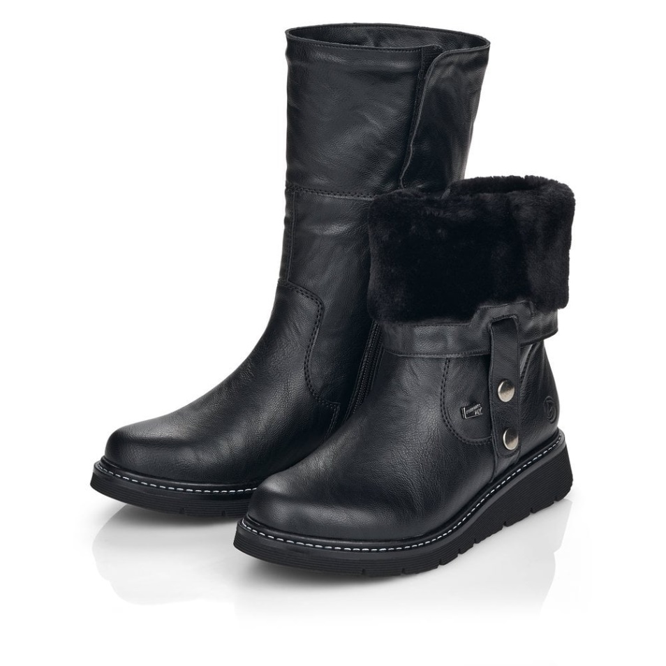 Bottes Femme Rieker Remonte D3976 Noir