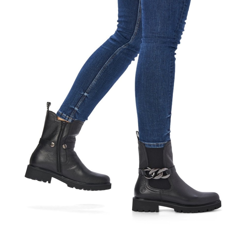 Bottes Femme Rieker Remonte D8695 Noir