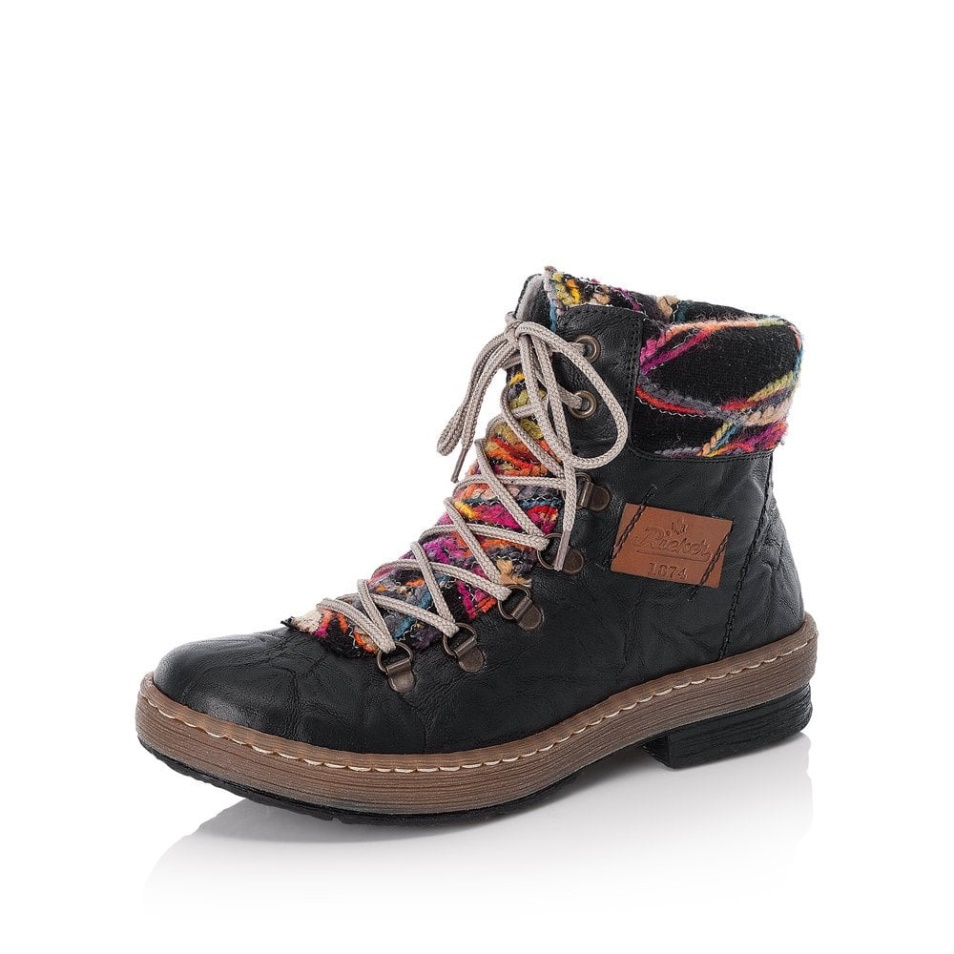 Bottes Rieker Z6743 Noires Pour Femmes