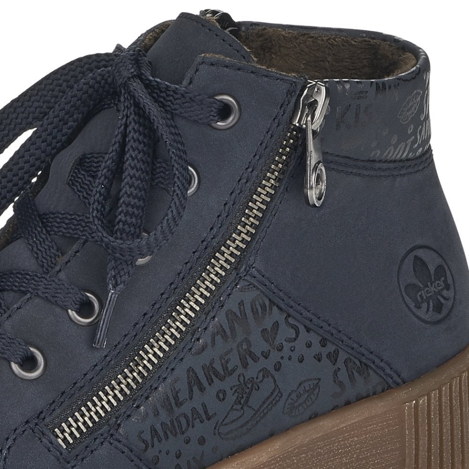 Bottes Femme Rieker M6434 Bleu