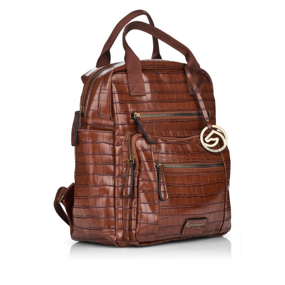 Rieker Brown Remonte Q0520-25 Sac Marron Zippé Femme