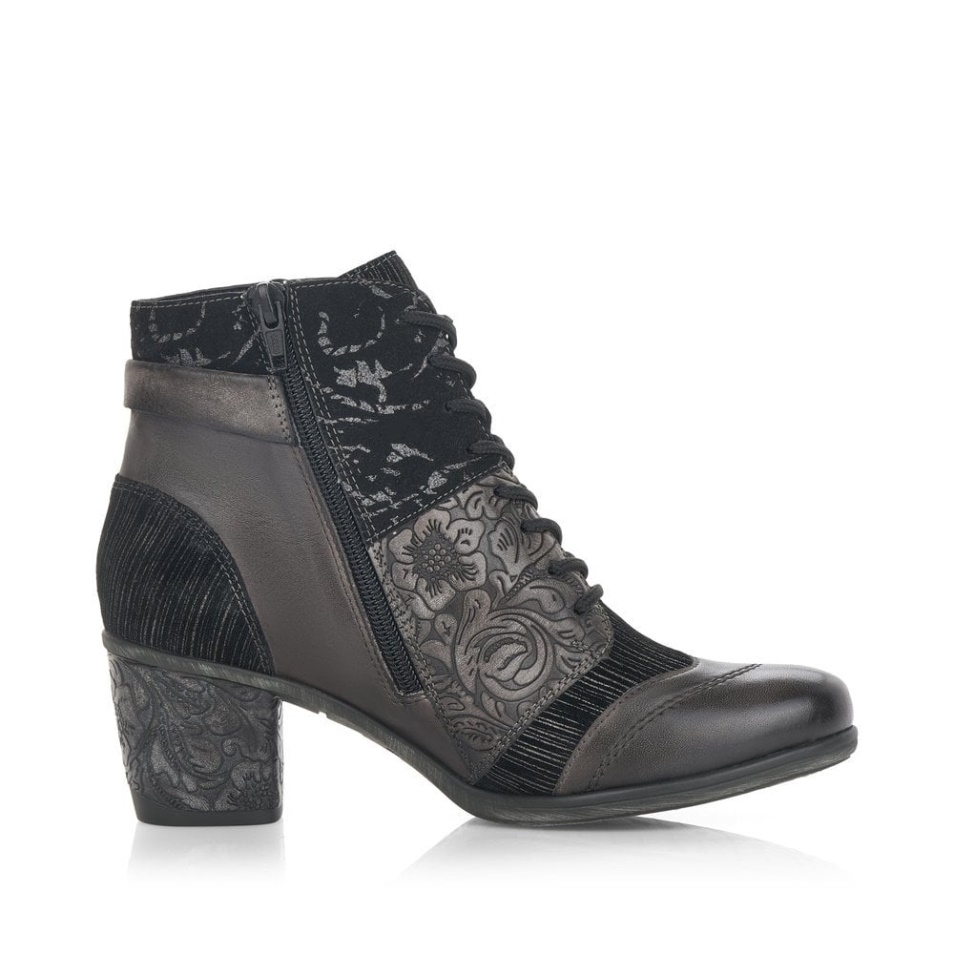 Rieker Gris Remonte D5470 Bottes Pour Femmes