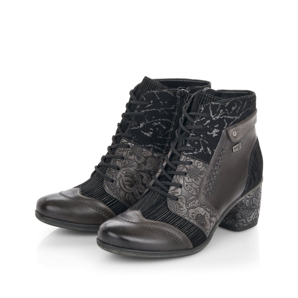 Rieker Gris Remonte D5470 Bottes Pour Femmes