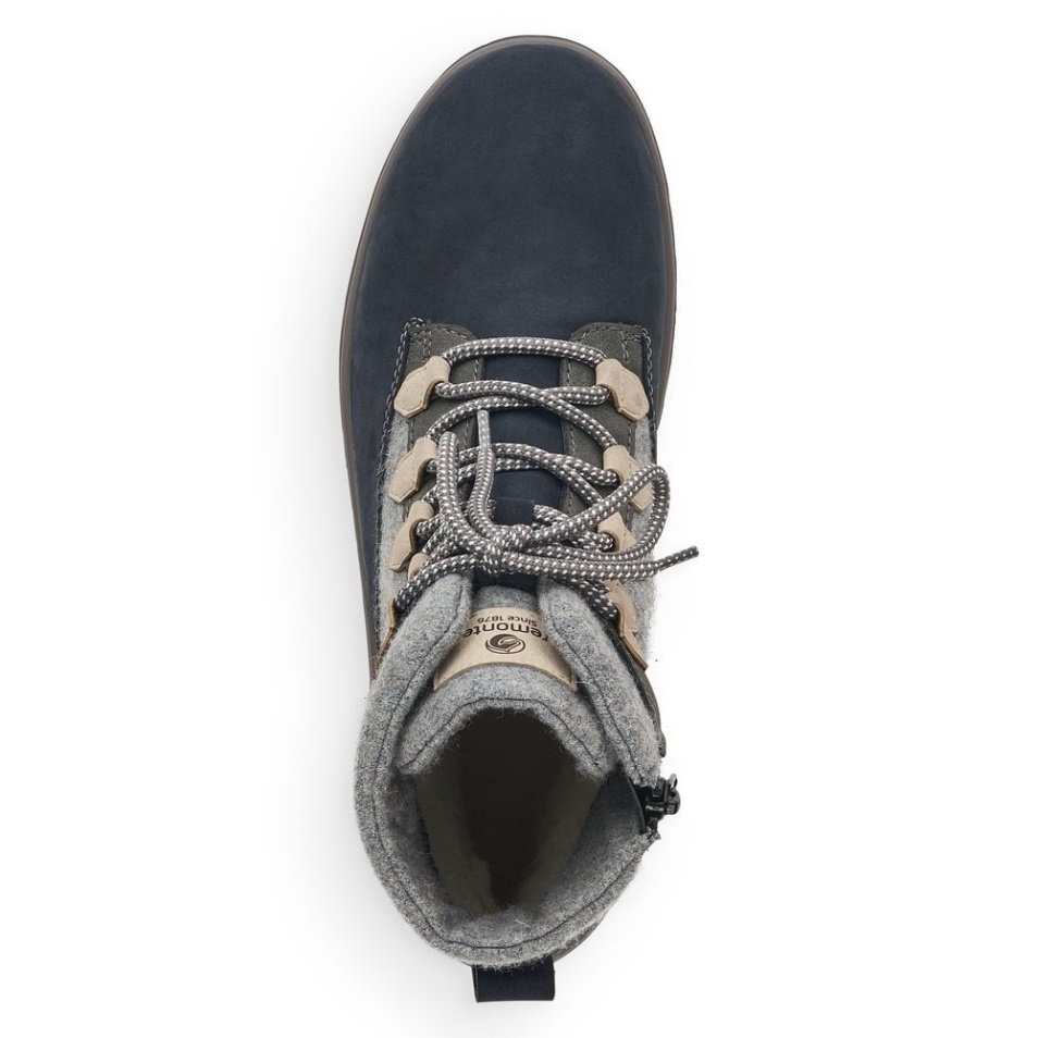 Rieker Gris Remonte R8481 Femmes Bottes