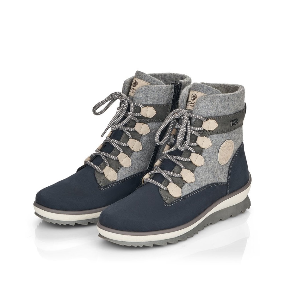 Rieker Gris Remonte R8481 Femmes Bottes