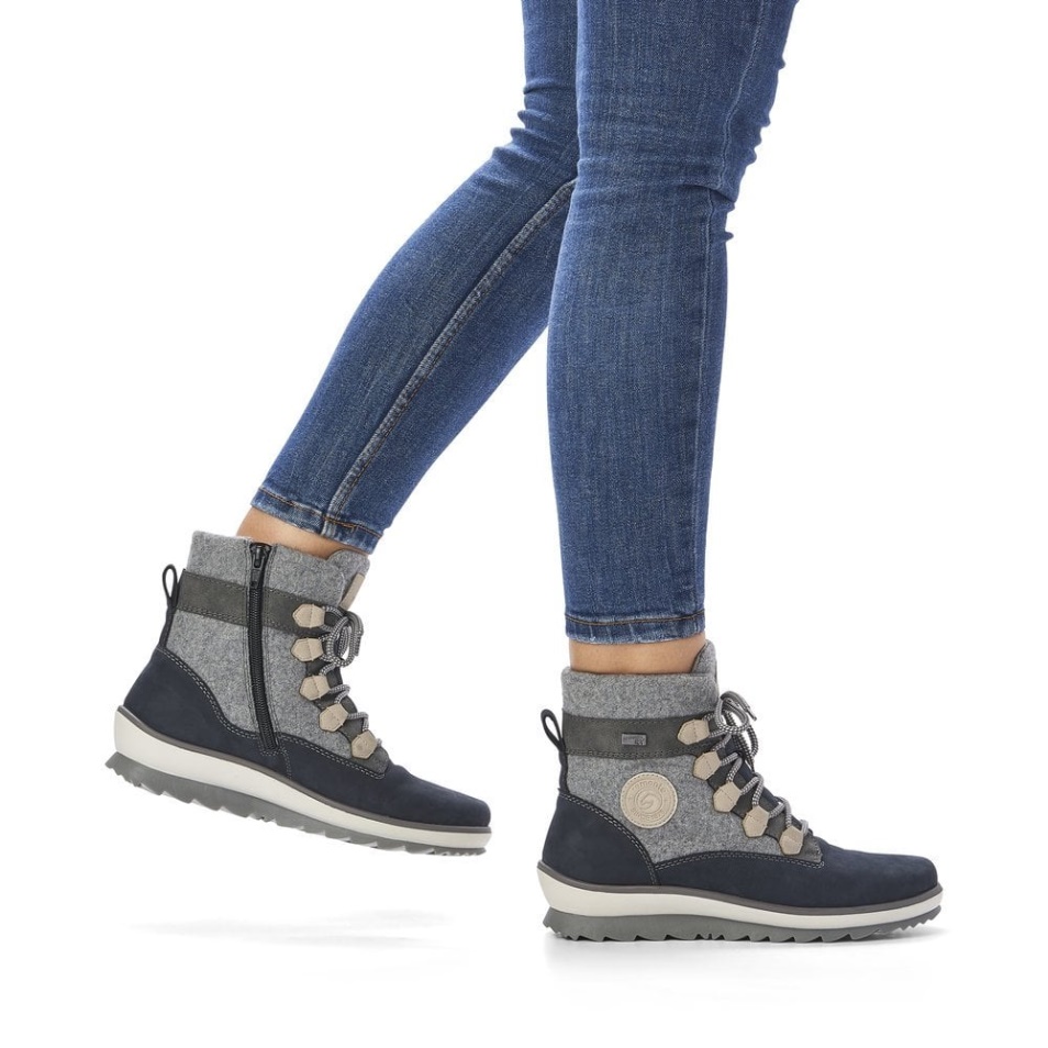 Rieker Gris Remonte R8481 Femmes Bottes