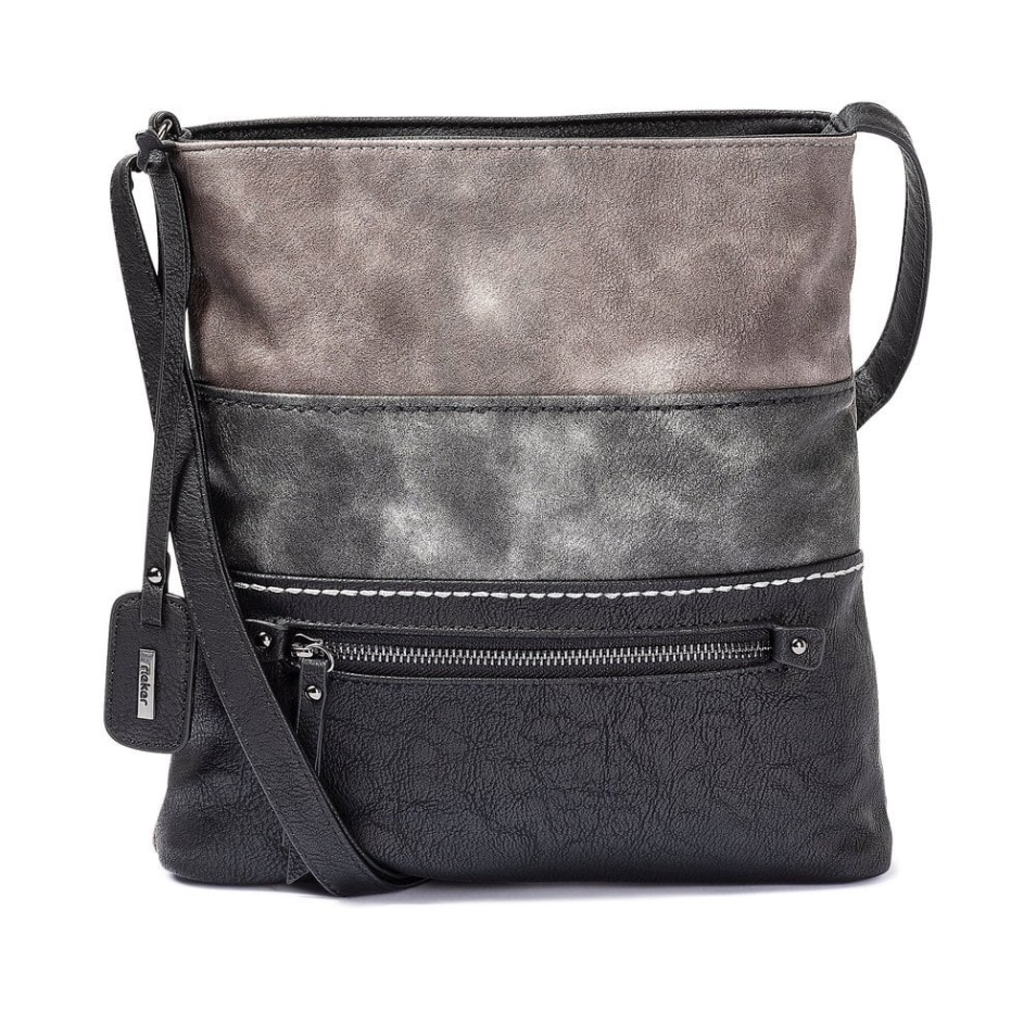 Gris Rieker H1301-45 Sac à Fermeture éclair Noir Pour Femme