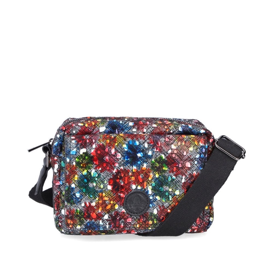 Métallique Rieker H1455-94 Sac à Main Multi-zip Femme