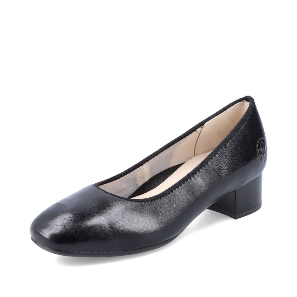 Rieker 49260 Chaussures à Enfiler Noires Pour Femmes