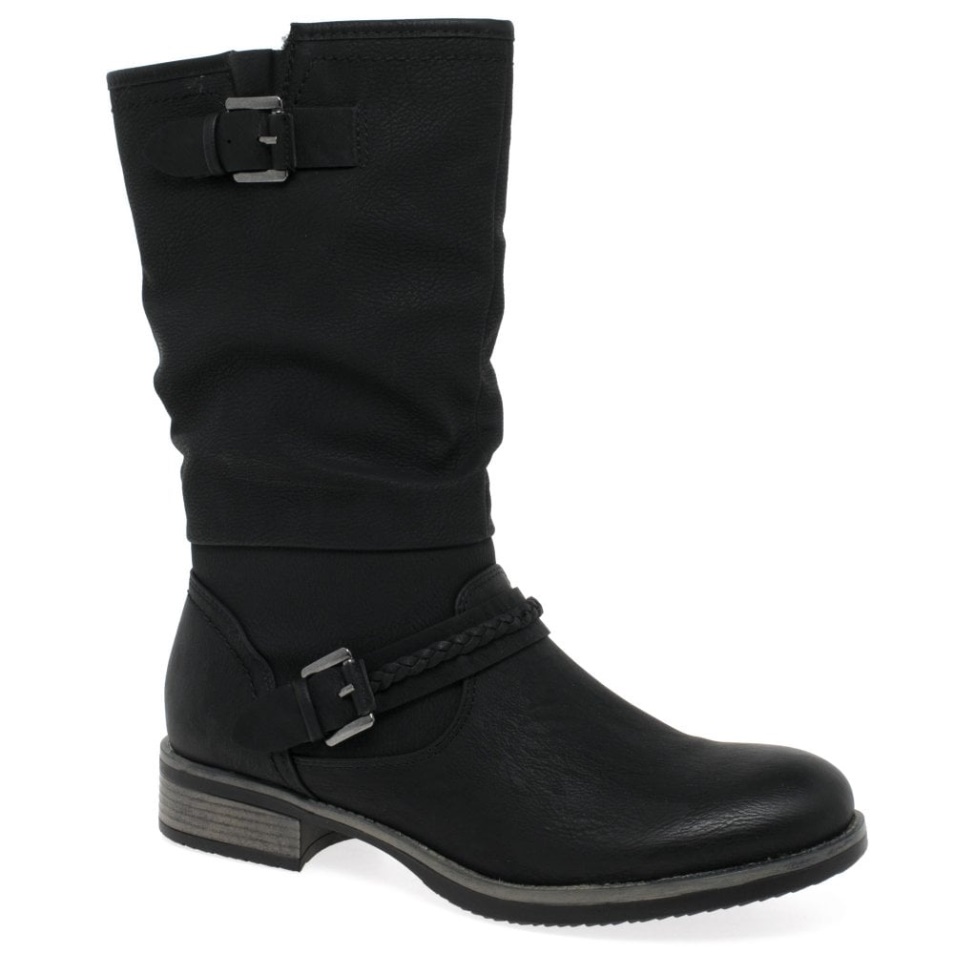 Rieker Estella Bottes Souples Longueur Mollet Pour Femmes Noires