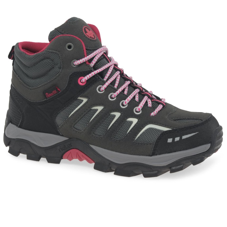 Bottes De Marche Grises Pour Femmes Rieker Tiger