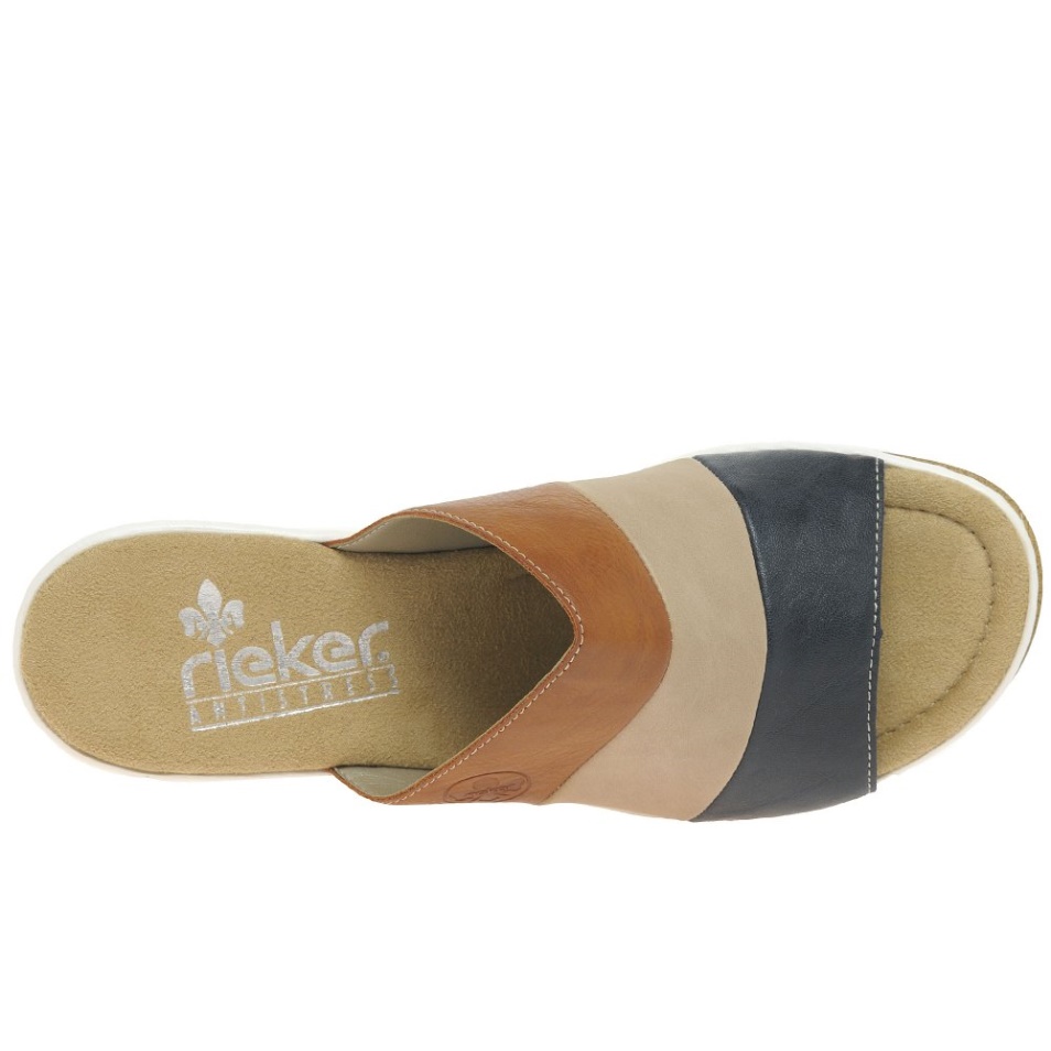 Multi Rieker Jay Sandales à Talons Compensés Pour Femmes