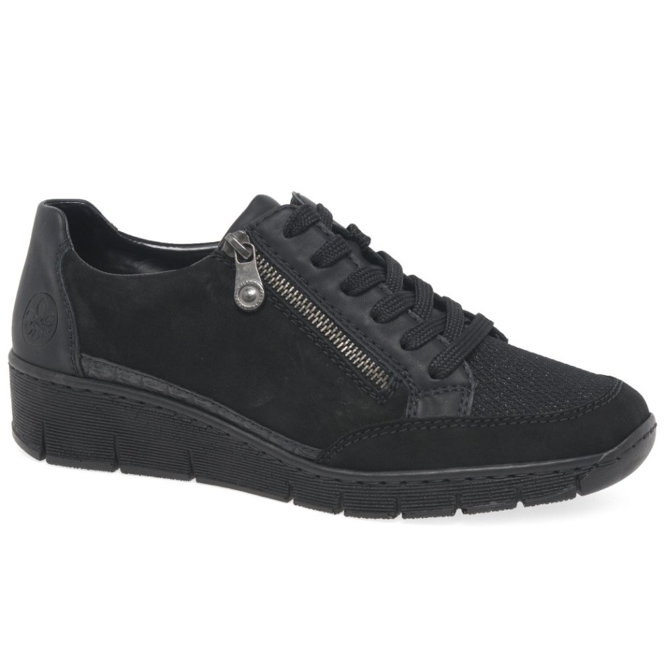 Rieker Cora Baskets Casual Femme Noir