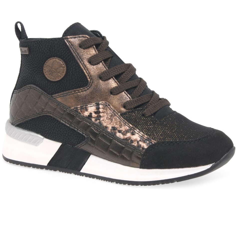 Rieker Elena Baskets Montantes Femme Noir