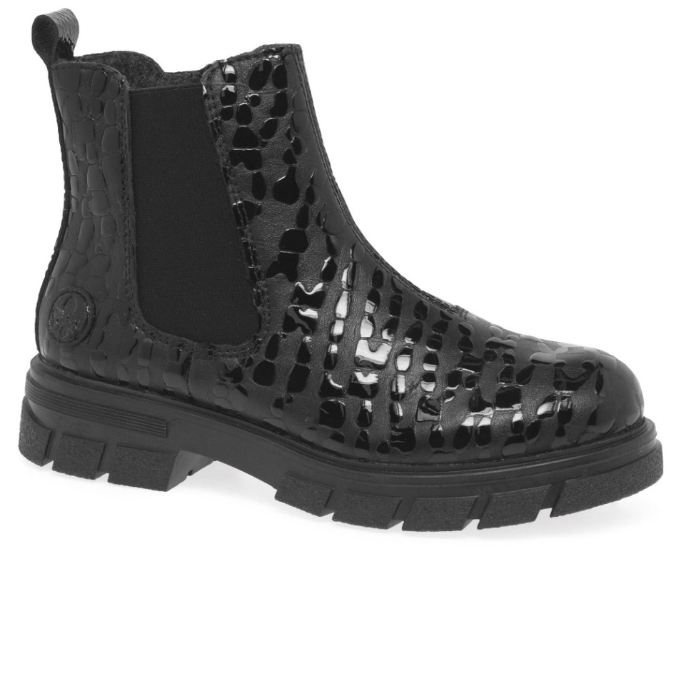 Rieker Leith Bottines Chelsea Femme Noir