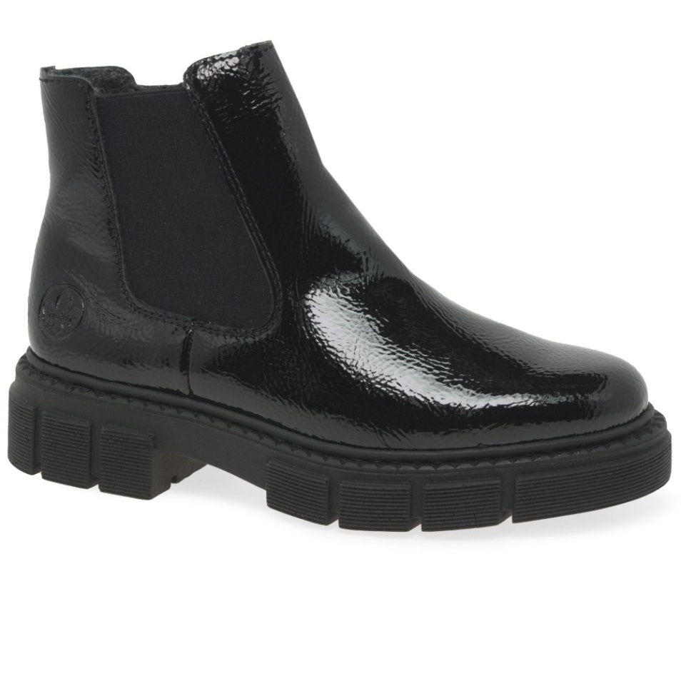 Rieker Nula Bottes Chelsea Noires Pour Femmes