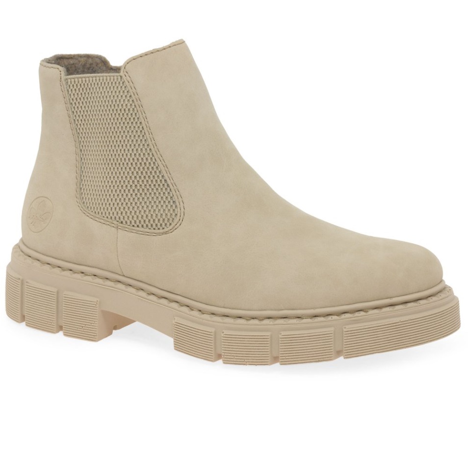 Rieker Nula Bottes Chelsea Femme Crème