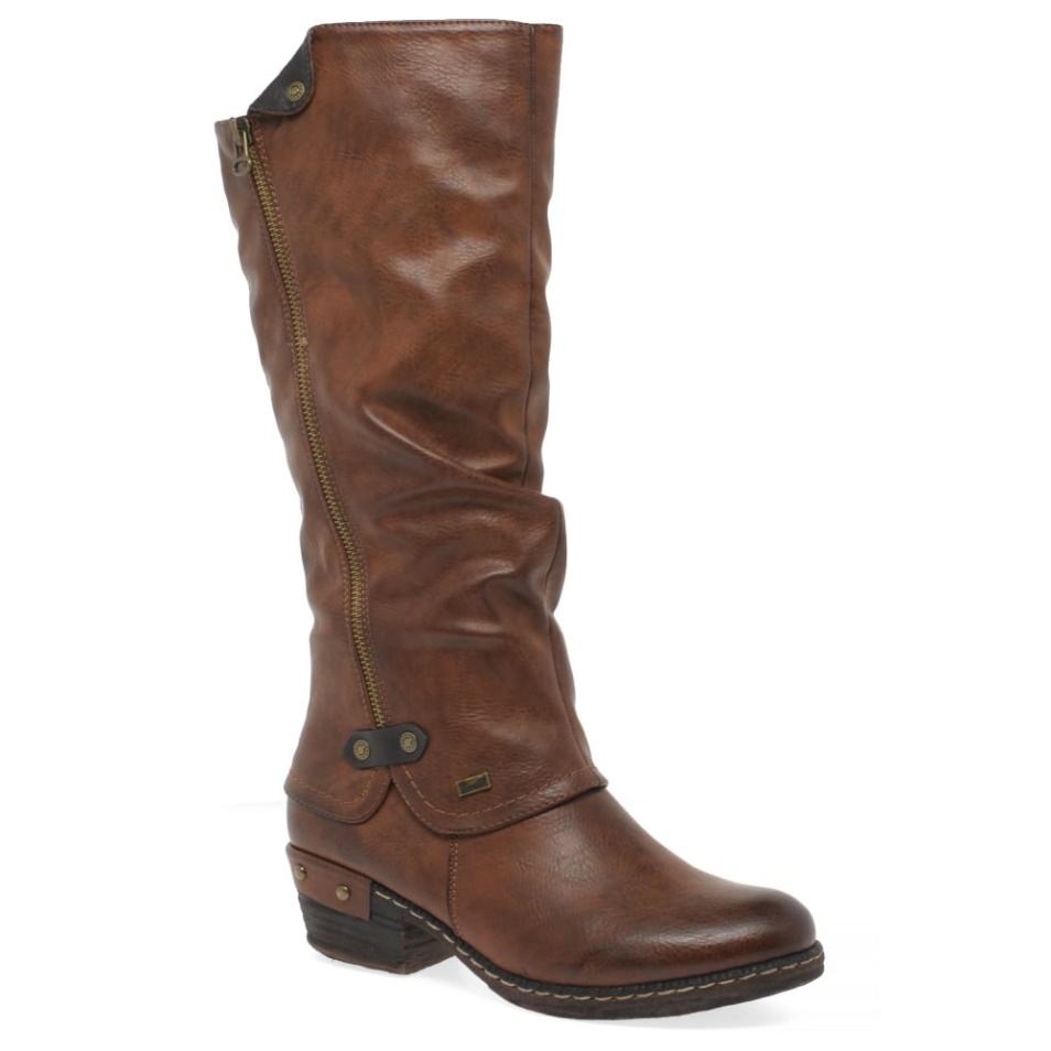 Rieker Sierra Bottes Longues Femme Tan