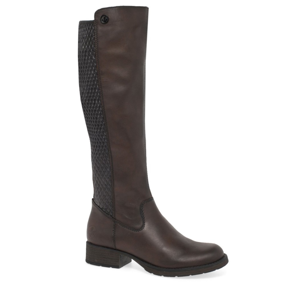 Rieker Utah Bottes Hautes Femme Châtaigne