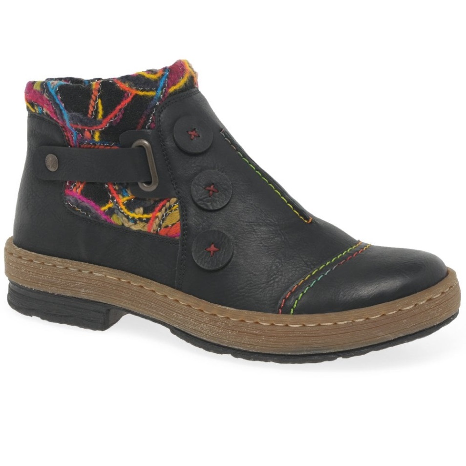 Rieker Zena Bottines Femme Noir
