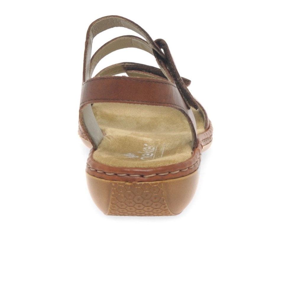 Sandales Rieker Sphere Tan Pour Femme