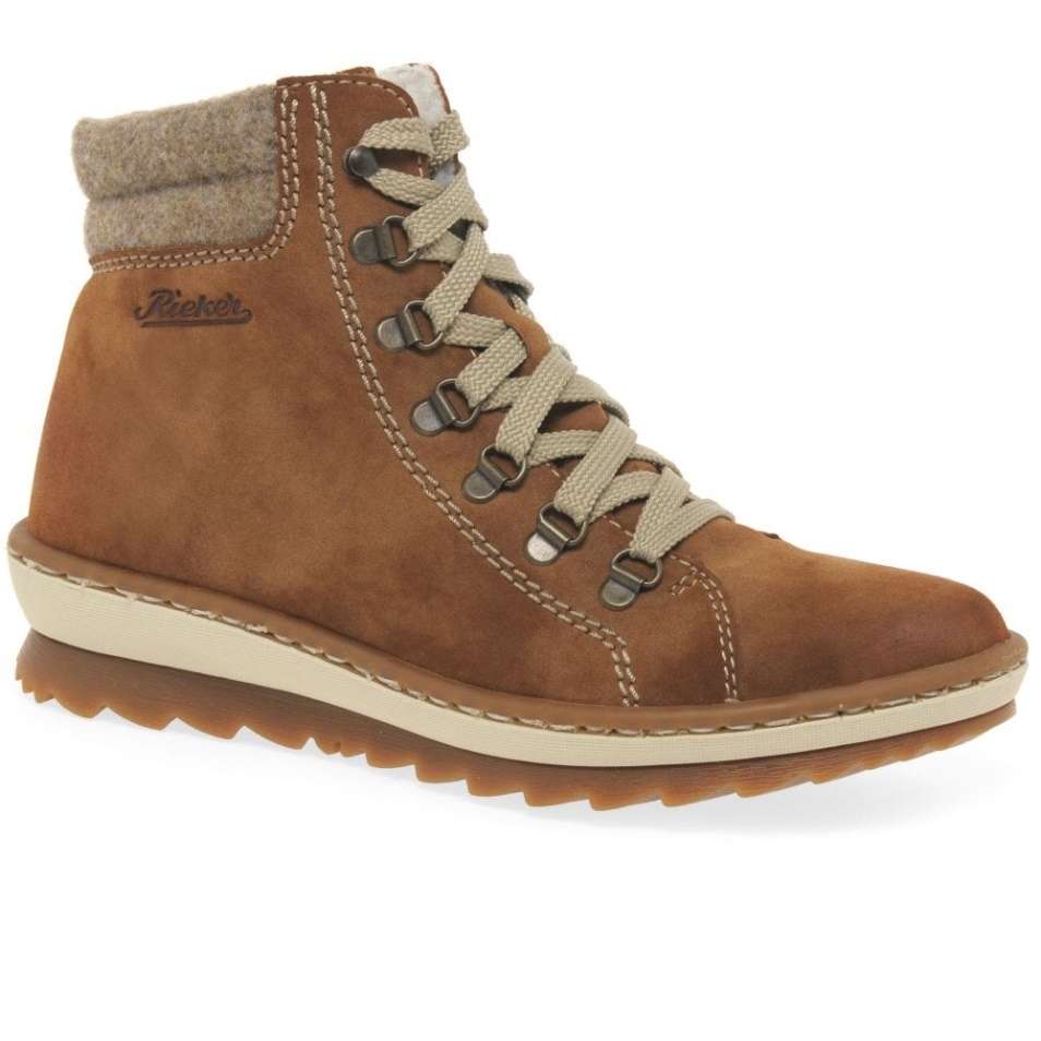 Tan Rieker Woodland Bottes De Marche Pour Femmes