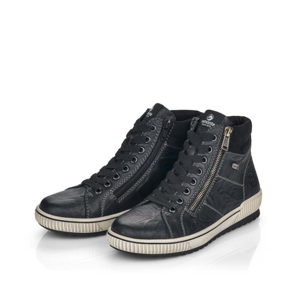 Rieker Remonte D0772 Bottes Femme Noir