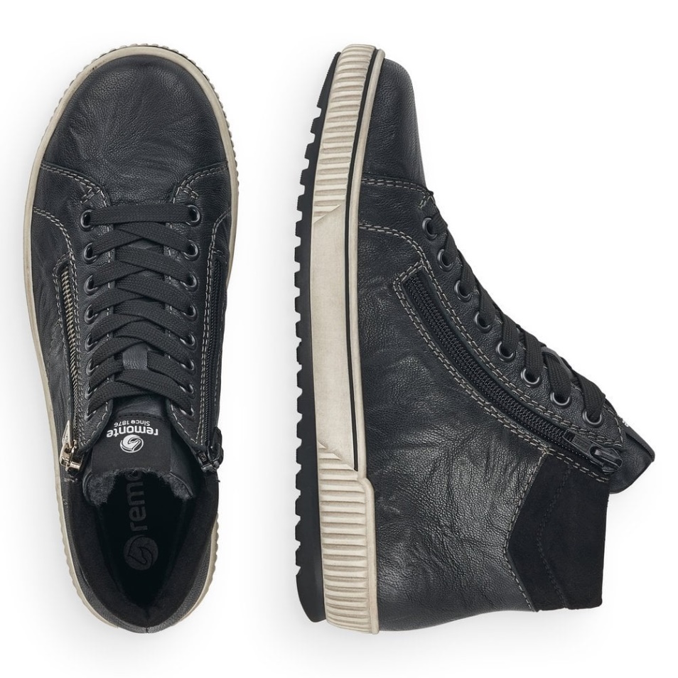 Rieker Remonte D0772 Bottes Femme Noir