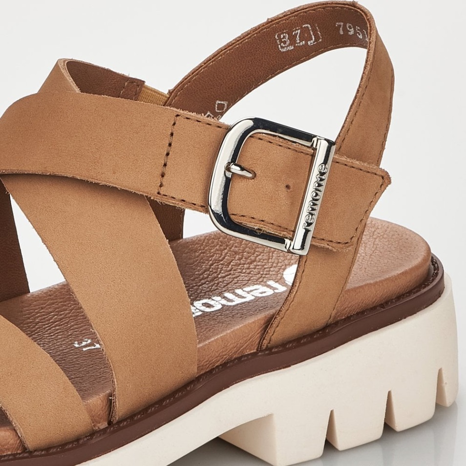 Rieker Remonte D7951 Sandales Femme Beige