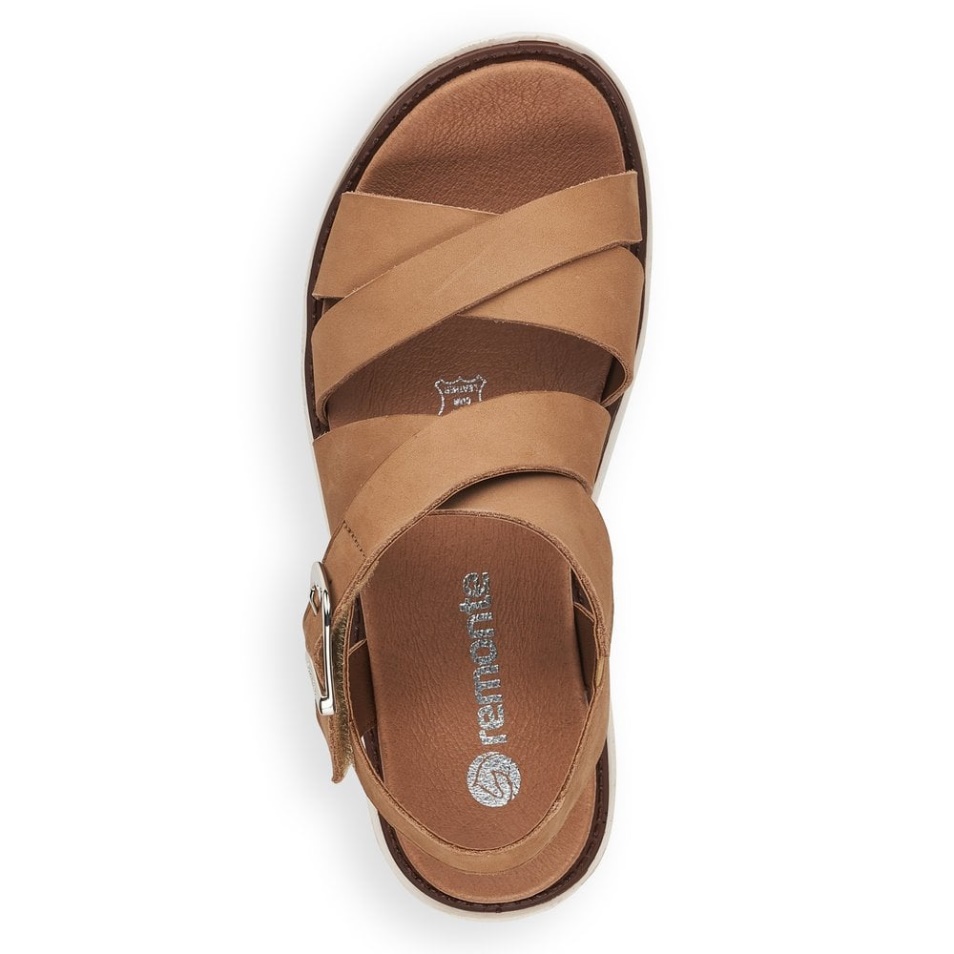 Rieker Remonte D7951 Sandales Femme Beige