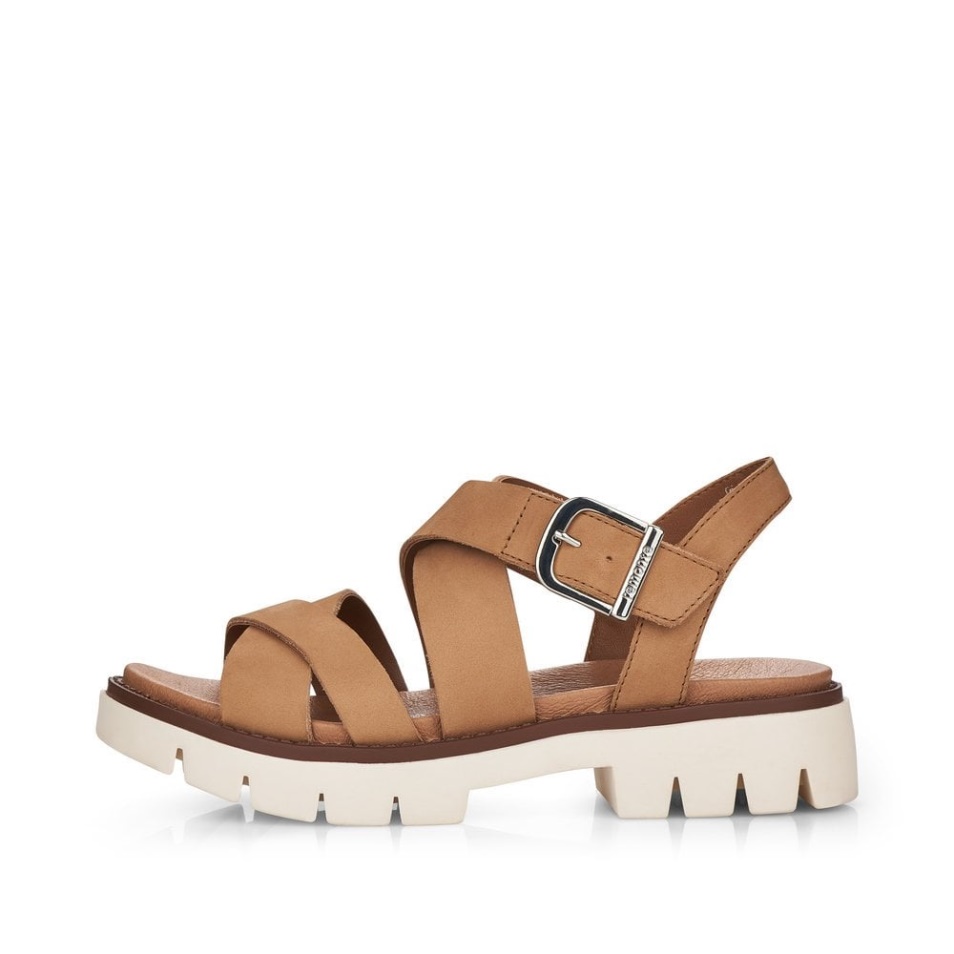 Rieker Remonte D7951 Sandales Femme Beige