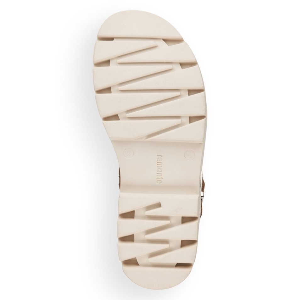 Rieker Remonte D7951 Sandales Femme Beige