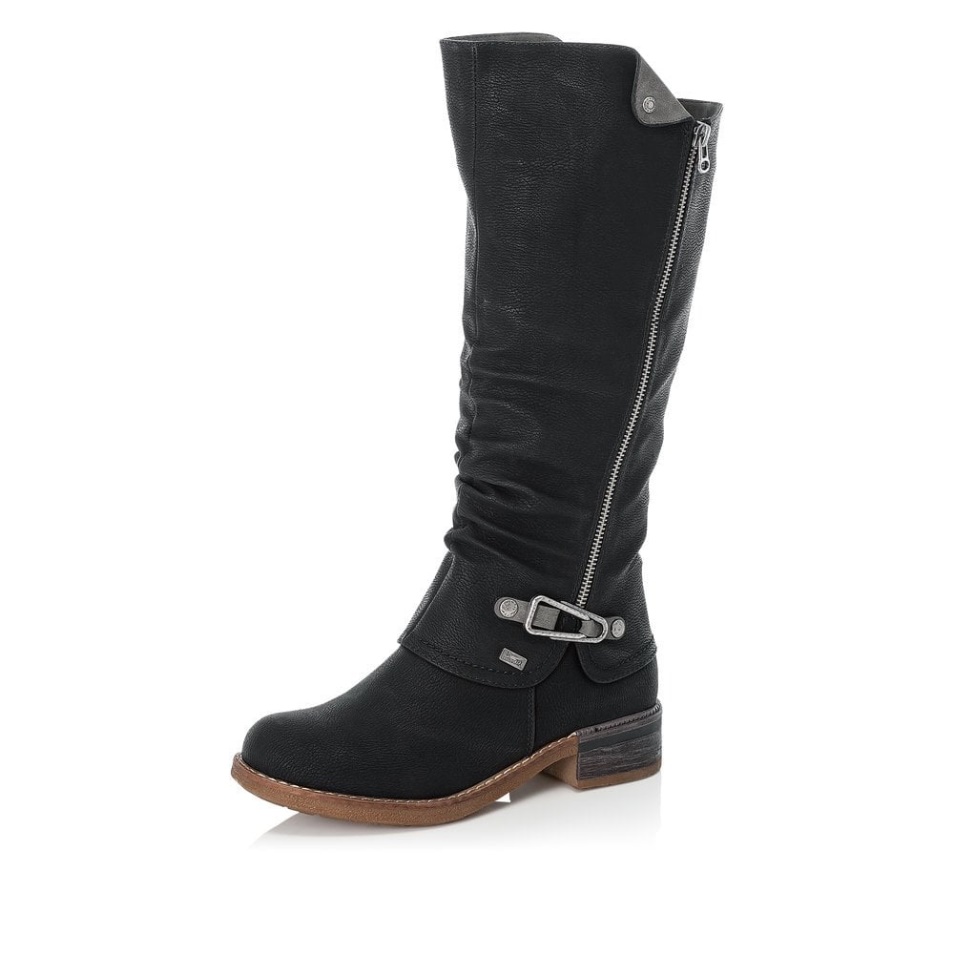 Rieker 94652 Bottes Pour Femmes Noir