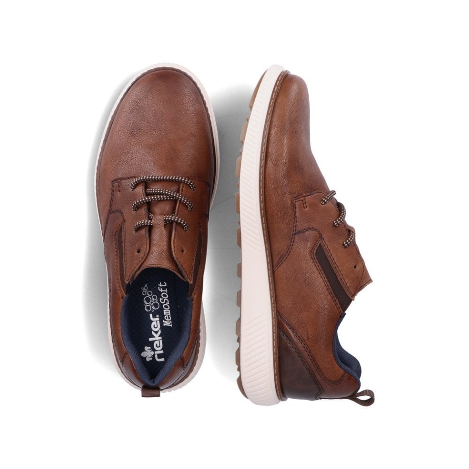 Rieker B3301 Chaussures Pour Hommes Marron