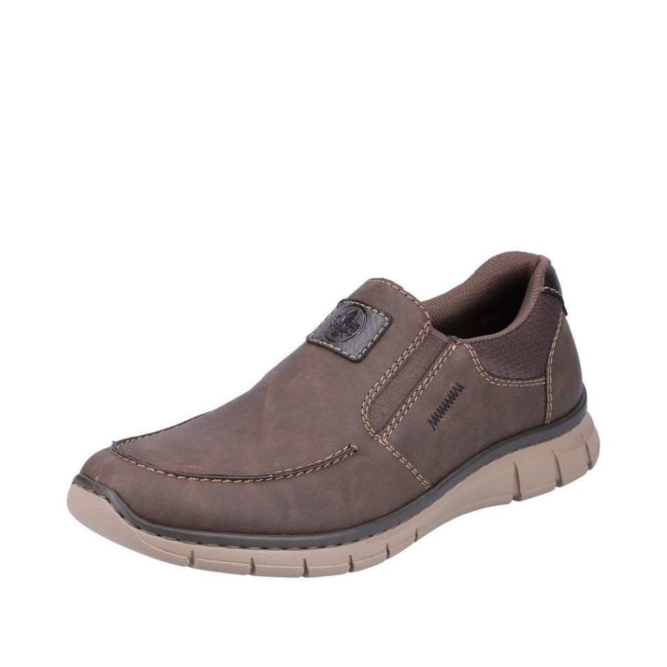 Rieker B7756 Chaussures Pour Hommes Marron