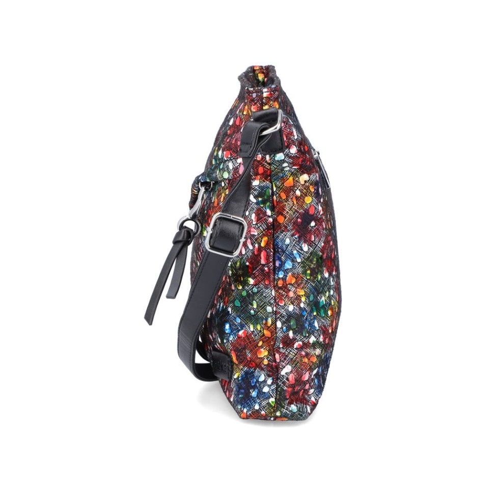 Rieker H1040-94 Sac Femme Multi Zip Métallisé