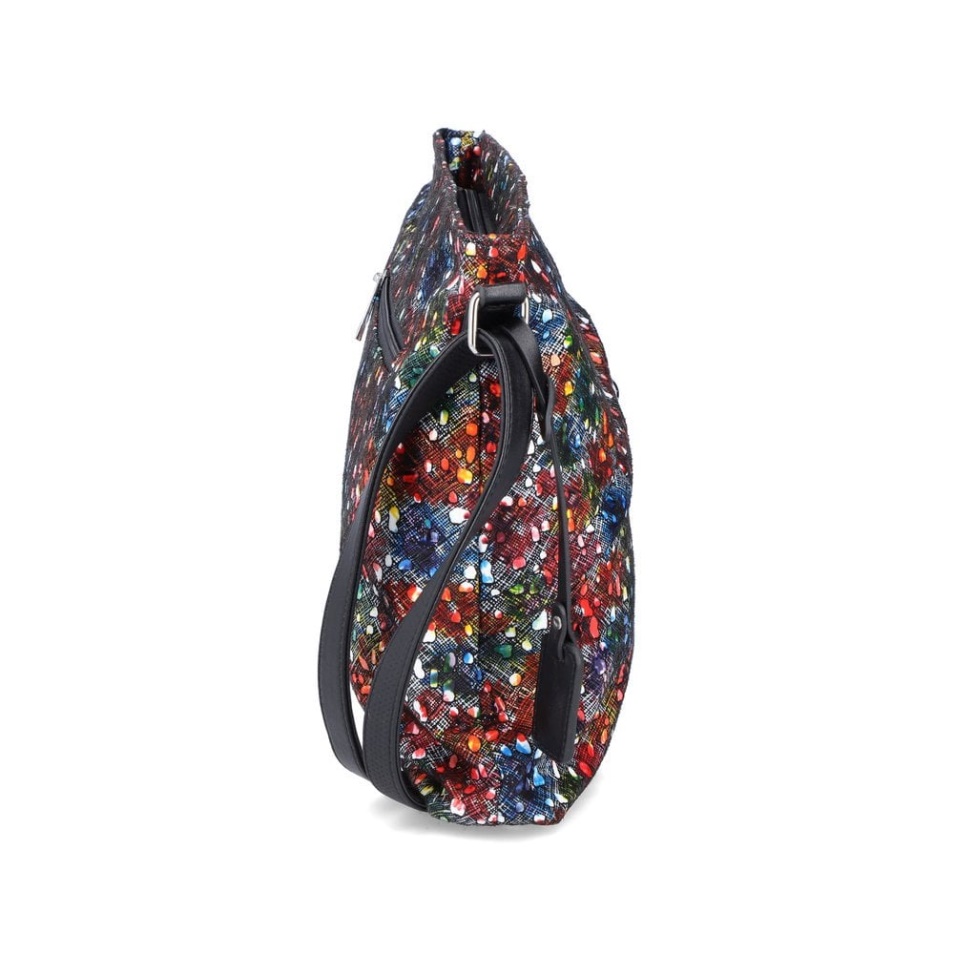 Rieker H1040-94 Sac Femme Multi Zip Métallisé