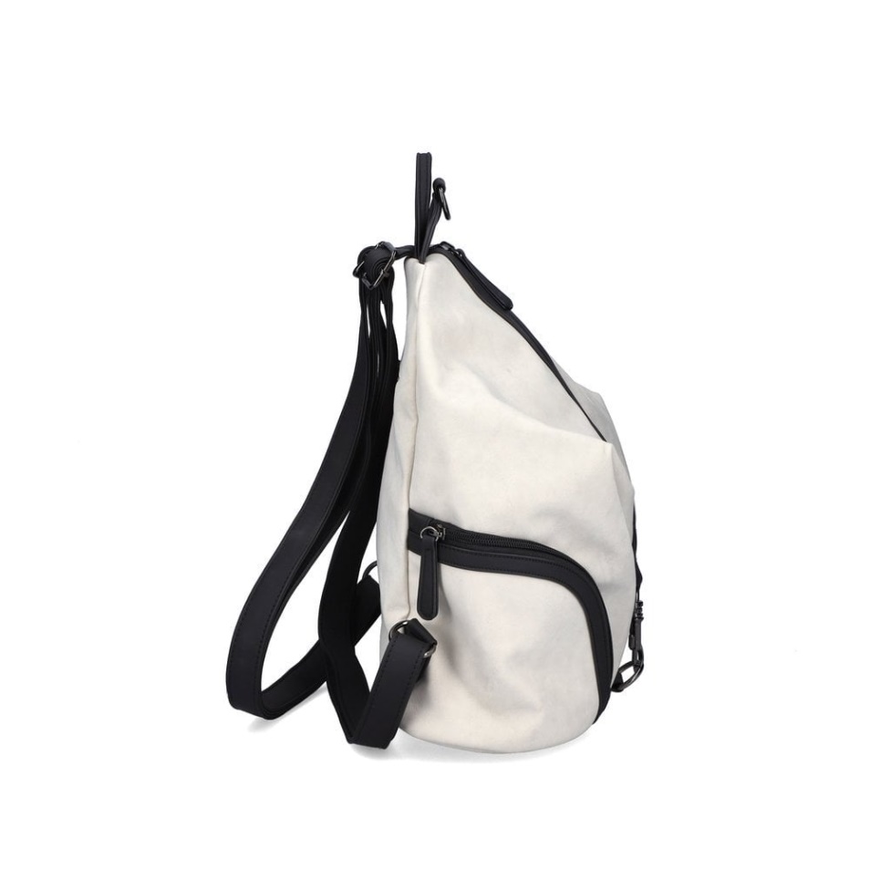 Rieker H1055-80 Sac à Main Zippé Femme Blanc Blanc