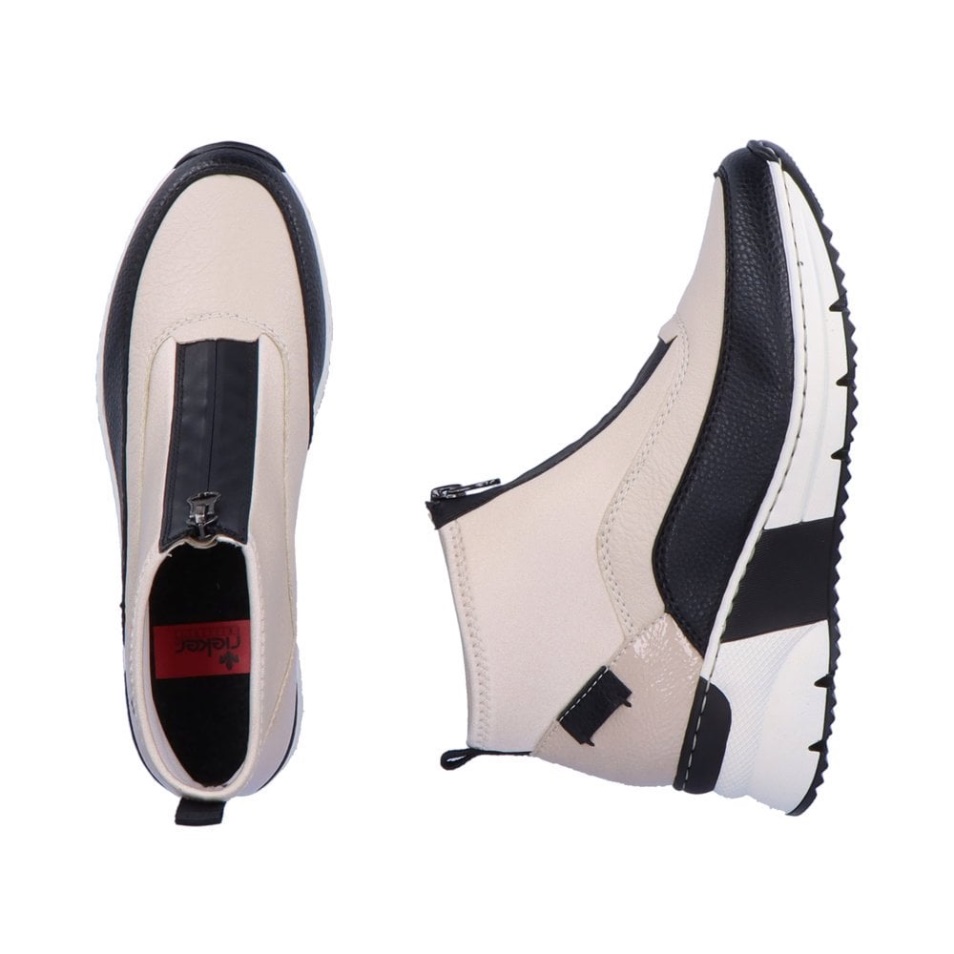 Rieker N6352 Bottes Femme Beige