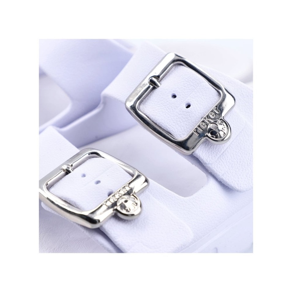 Rieker P2180 Sandales Femme Blanc