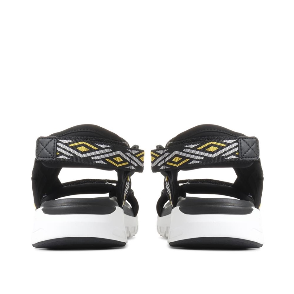 Rieker Sandales Larges Réglables Noir-jaune