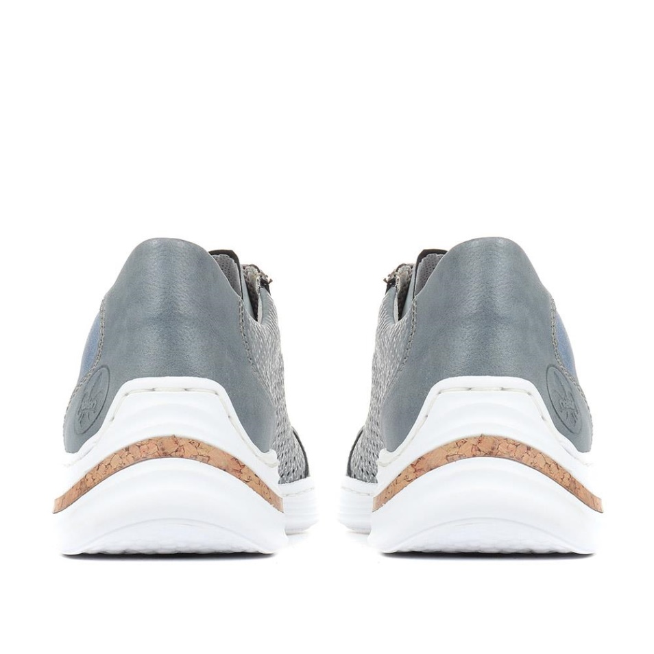 Rieker Casual Baskets à Lacets Bleu Multi