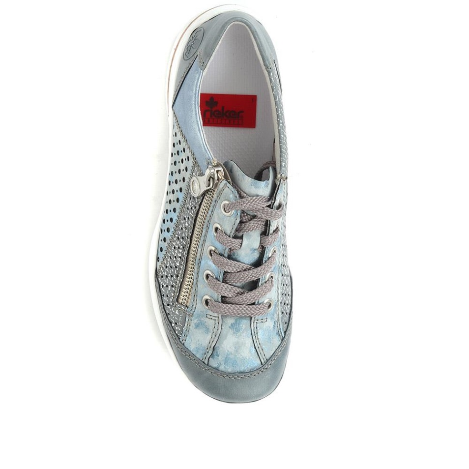 Rieker Casual Baskets à Lacets Bleu Multi