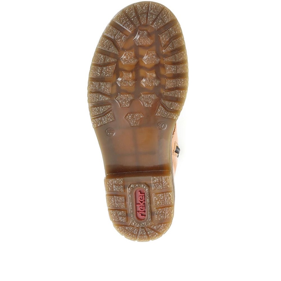 Rieker Miel Bottines à Lacets Vernis