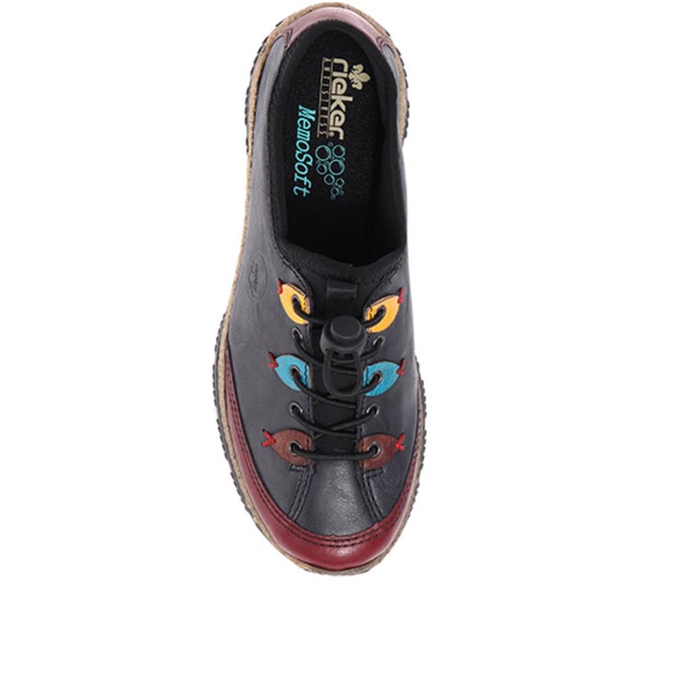 Rieker Chaussures Décontractées à Enfiler Marine Combi