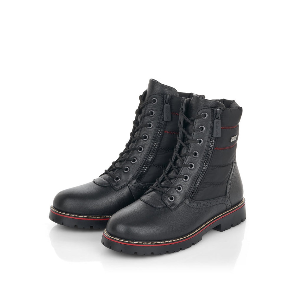 Rieker Noir D9374 Acculé