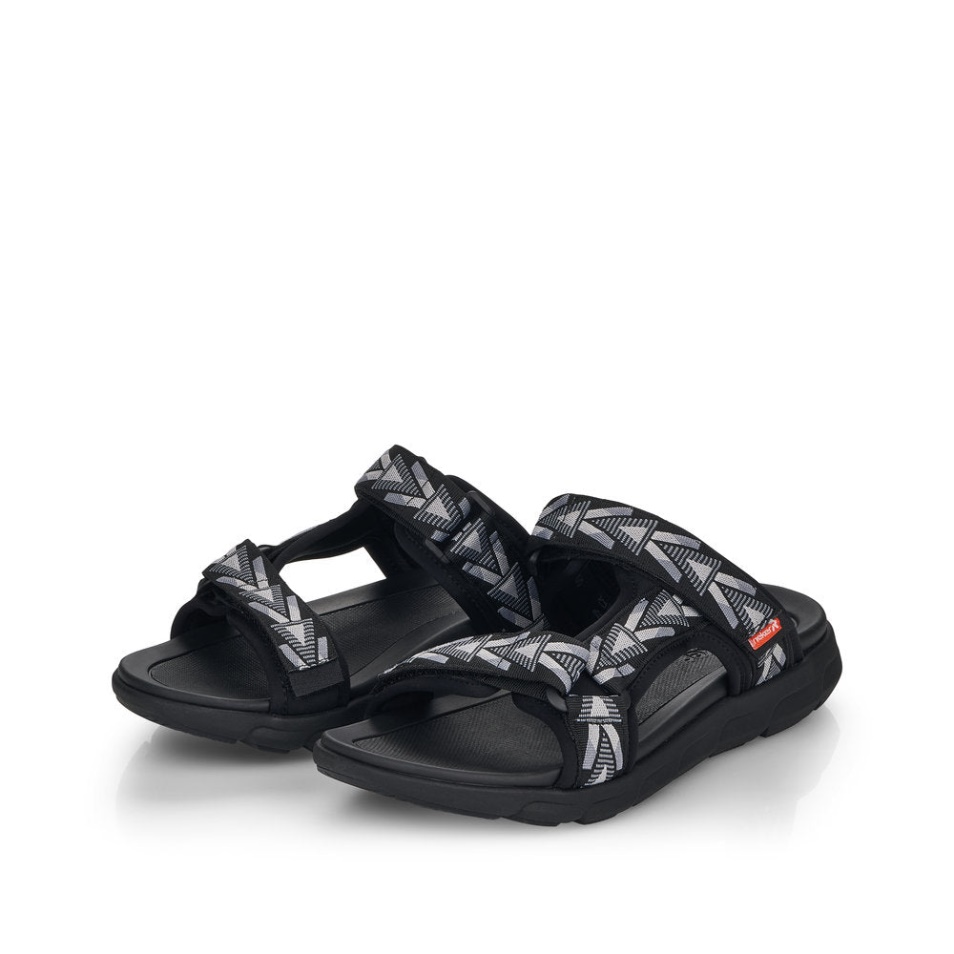 Rieker Schwarz 20801 Césarienne Pour Hommes