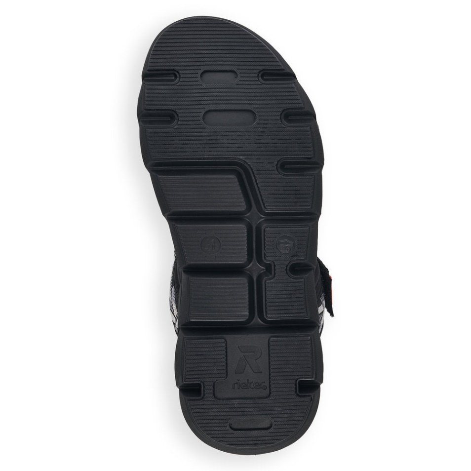 Rieker Schwarz 20801 Césarienne Pour Hommes