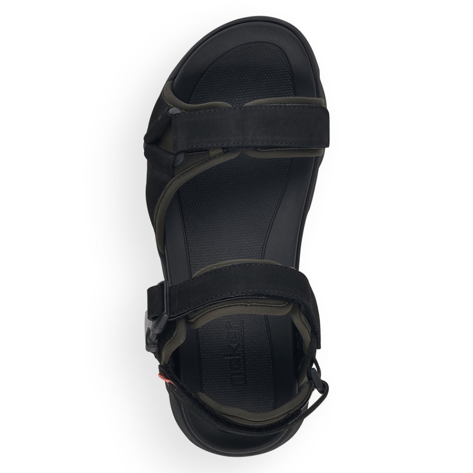 Rieker Schwarz 20803 Césarienne Pour Hommes