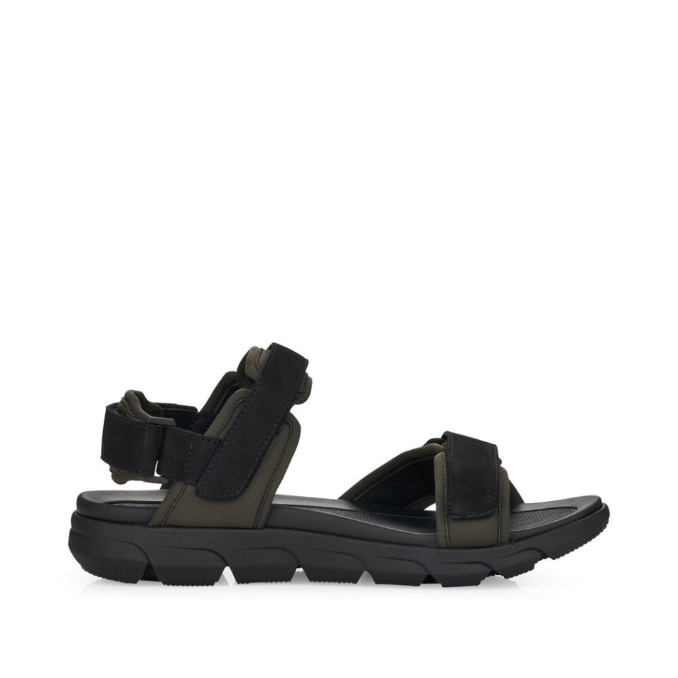 Rieker Schwarz 20803 Césarienne Pour Hommes